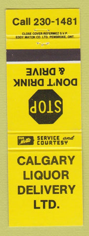 Matchbook Cover - Calgary Liquor AB