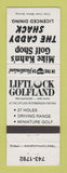 Matchbook Cover - Mike Kahn's Golf Shop Caddy Shack Peterborough ON WEAR
