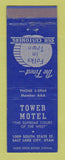 Matchbook Cover - Tower Motel Salt Lake City UT
