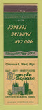 Matchbook Cover - Temple Square Hotel Salt Lake City UT