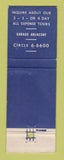 Matchbook Cover - Hotel Piccadilly New York City WEAR