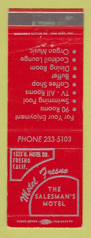 Matchbook Cover - Motel Fresno CA