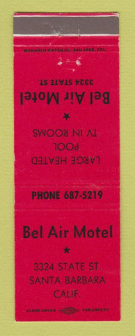 Matchbook Cover - Bel Air Motel Santa Barbara CA