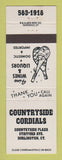 Matchbook Cover - Countryside Liquor Burlington CT