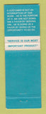 Matchbook Cover - Passmore Auckland New Zealand Liquor WEAR