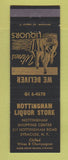 Matchbook Cover - Nottingham Liquor Store Syracuse NY