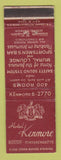 Matchbook Cover - Hotel Kenmore Boston MA WORN
