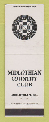 Matchbook Cover - Midlothian Country Club IL