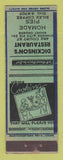 Matchbook Cover - Dickinson's Restaurant Silex Coffee Binghamton NY