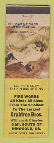 Matchbook Cover - Crabtree Bros Fireworks Ringgold GA