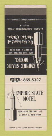 Matchbook Cover - Empire State Motel Albany NY