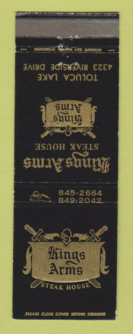 Matchbook Cover - Kings Arms Steak House Toluca Lake CA