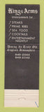 Matchbook Cover - Kings Arms Steak House Toluca Lake CA