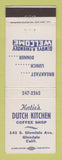 Matchbook Cover - Katie's Dutch Kitchen Glendale CA