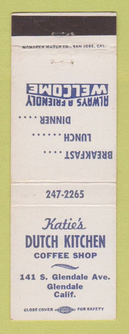 Matchbook Cover - Katie's Dutch Kitchen Glendale CA