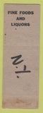 Matchbook Cover - Abbott Hotel Buffalo NY WEAR