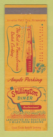 Matchbook Cover - Shillington Diner Reading PA