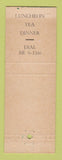 Matchbook Cover - Jordan Pond House Seal Harbor ME DD Bean
