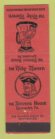 Matchbook Cover - The Toby Tavern Stevens House Lancaster PA