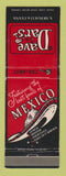 Matchbook Cover - Dave Dars Mexican Restaurant Denver Colorado