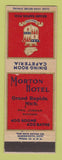 Matchbook Cover - Morton Hotel Grand Rapids MI