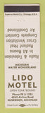 Matchbook Cover - Lido Motel Muskegon MI