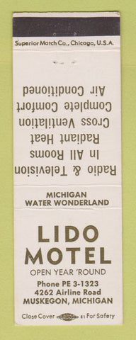 Matchbook Cover - Lido Motel Muskegon MI