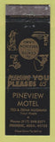 Matchbook Cover - Pineview Motel Frederic MI WEAR