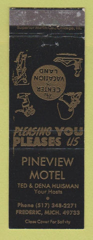 Matchbook Cover - Pineview Motel Frederic MI WEAR