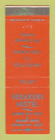 Matchbook Cover - Breakers Motel Morro Bay CA ORANGE