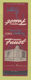 Matchbook Cover - Hotel Faust Rockford IL