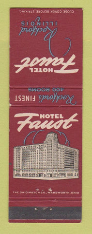 Matchbook Cover - Hotel Faust Rockford IL