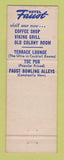 Matchbook Cover - Hotel Faust Rockford IL