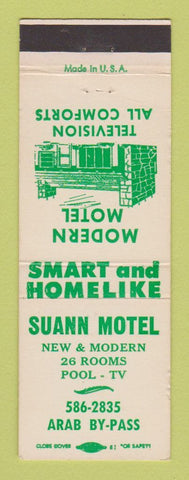 Matchbook Cover - Suann Motel Arab AL