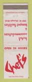Matchbook Cover - Chef's Hotel Los Angeles CA WEAR
