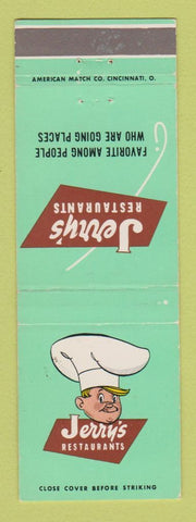 Matchbook Cover - Jerry's Restaurants CHAIN