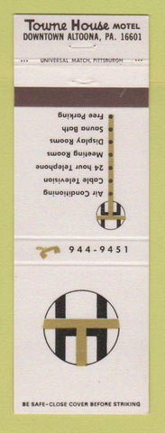 Matchbook Cover - Towne House Motel Altoona PA