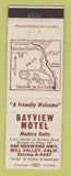 Matchbook Cover - Bayview Motel Mill Valley CA Kitz Kitzberger