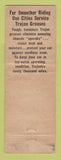 Matchbook Cover - Cities oil gas Elliot Service Newton Highlands MA WEAR