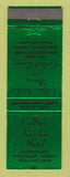 Matchbook Cover - Collins Karcher Hotel Waukegan IL