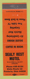 Matchbook Cover - Sealy Rest Motel Fostoria OH