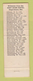 Matchbook Cover - Rest Over Motel Hagerstown MD Christmas
