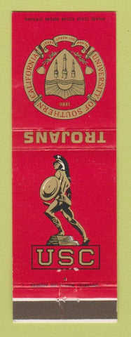 Matchbook Cover - University of South California Trojans USC Los Angles CA