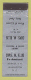 Matchbook Cover - Chas Ellis Restaurant Washington DC WEAR