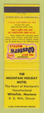Matchbook Cover - Mountain Holiday Motel Whitefish MT Best Western