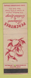 Matchbook Cover - Peachtree Restaurant Bar New York City