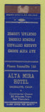 Matchbook Cover - Alta Mira Hotel Sausalito CA WEAR