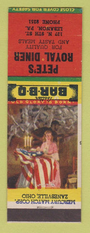 Matchbook Cover - Pete's Royal Diner Lebanon PA BBQ