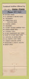 Matchbook Cover - Host Town Resort Motel Lancaster PA