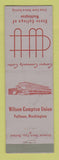 Matchbook Cover - State College of Pullman WA Wilson Compton Union Cougars